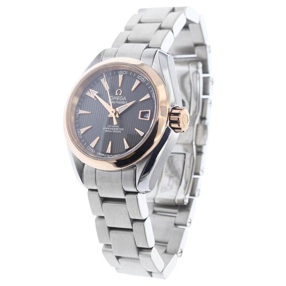 OMEGA Seamaster Aqua Terra 150M K18PGBezel Date Automatic Ladies Watch_878023 - Picture 1 of 6